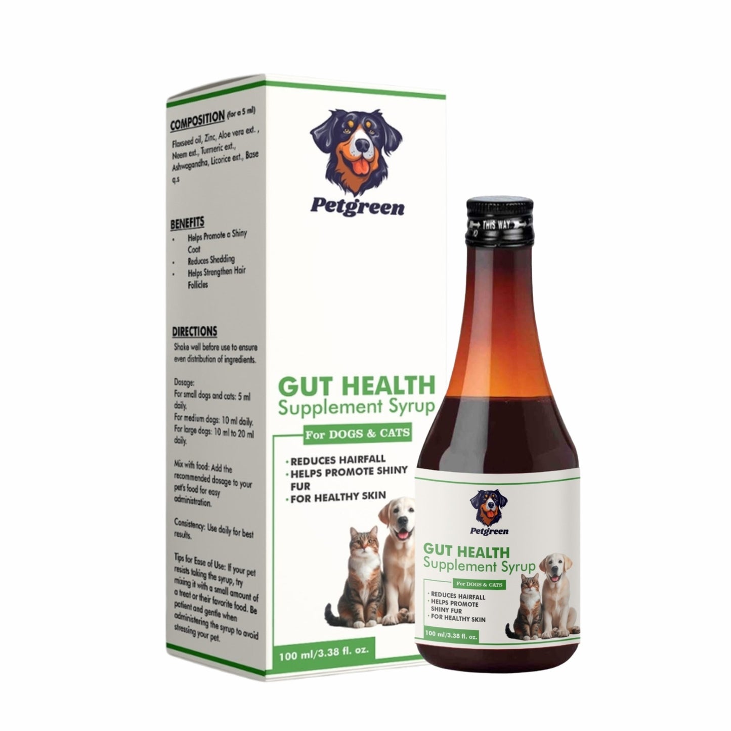 Petgreen Gut Health Supplement Syrup
