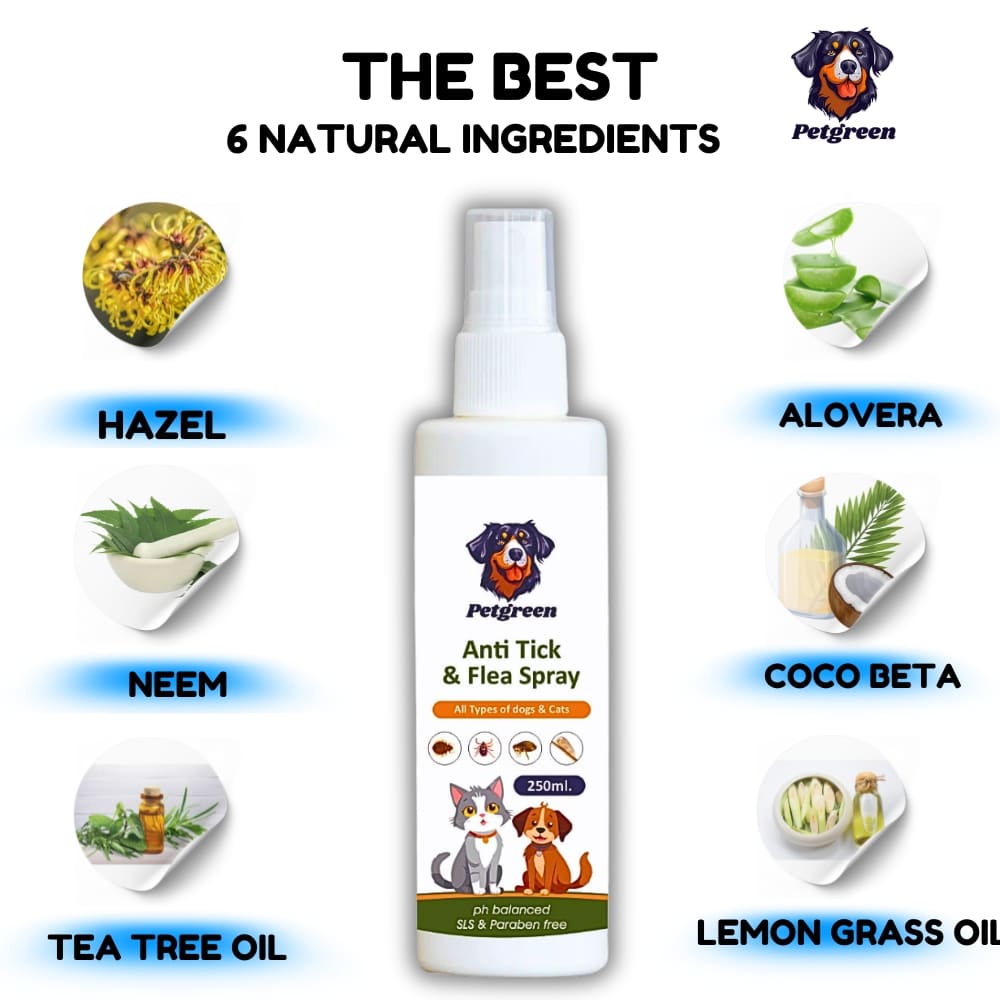 Petgreen Anti Tick & Flea Spray ( Buy 1 Get 1 free )