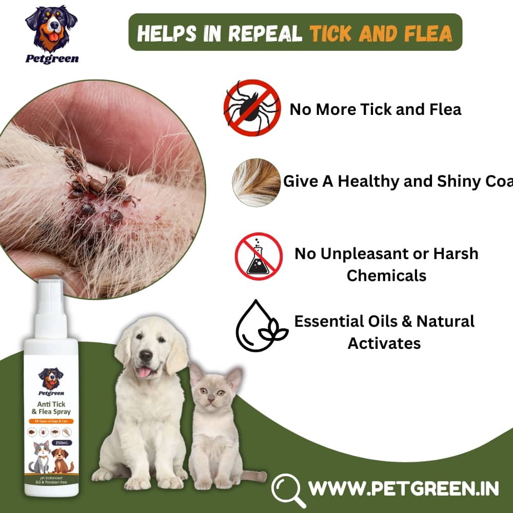 Petgreen Anti Tick & Flea Spray ( Buy 1 Get 1 free )